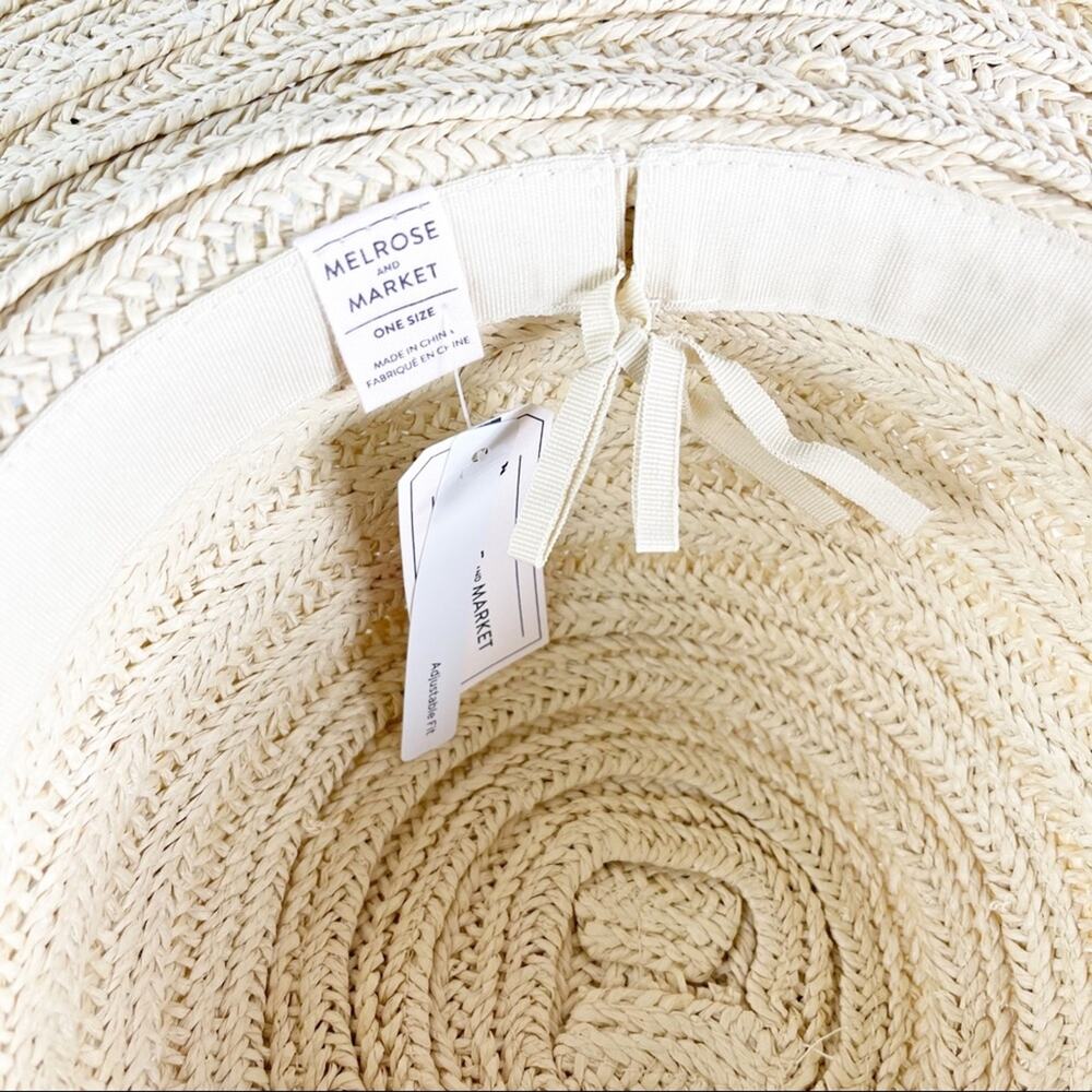 Melrose and Market NWT Embroidered Floppy Hat O/S - Picture 4 of 7